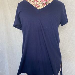 Lush Navy V Neck